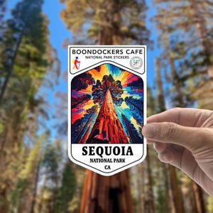 Sequoia National Park Sticker: Waterproof Vinyl Decal for Hikers