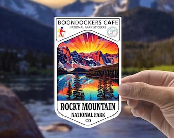 Rocky Mountain National Park Sticker: Waterproof Vinyl Decal for Hiker, Laptop