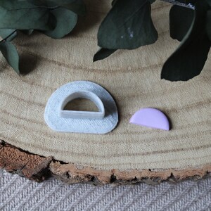 Semicircle Cutter / Polymer Clay Cutters Embossers & Stamps / Clay Tools / Clay Jewellery Making / Earring Cutters / Mini Cutters /