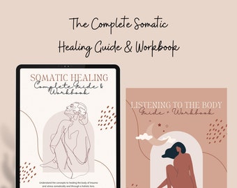 115 Page Somatic Healing Journal | Digital Products | Journal Prompts | Mental Health Journal | Somatic Therapy | Somatic Therapy
