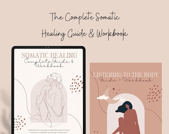 115 Page Somatic Healing Journal | Digital Products | Journal Prompts | Mental Health Journal | Somatic Therapy | Somatic Therapy