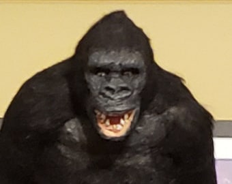 King Kong One of a kind flesh and bone feel Monster furry gorilla  ooak figurine movie stop motion animation