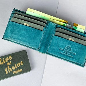 Premium Handmade Billfold Wallet, made of Italian Pueblo leather, Fathers Day, Anniversary, Christmas Gift, Best Gift for Men,Made in Canada