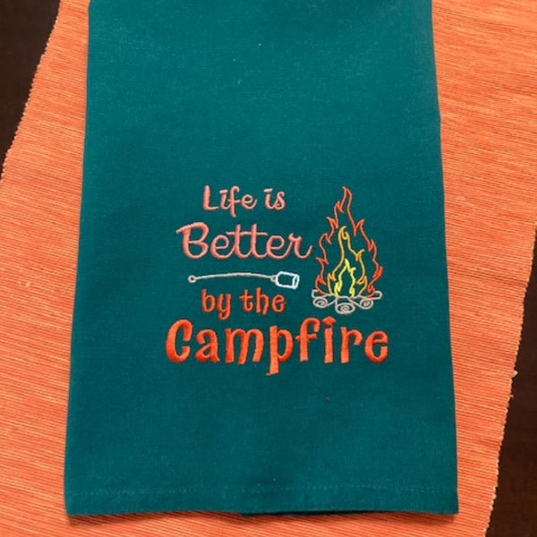 Hunter Green Kitchen Towels Etsy