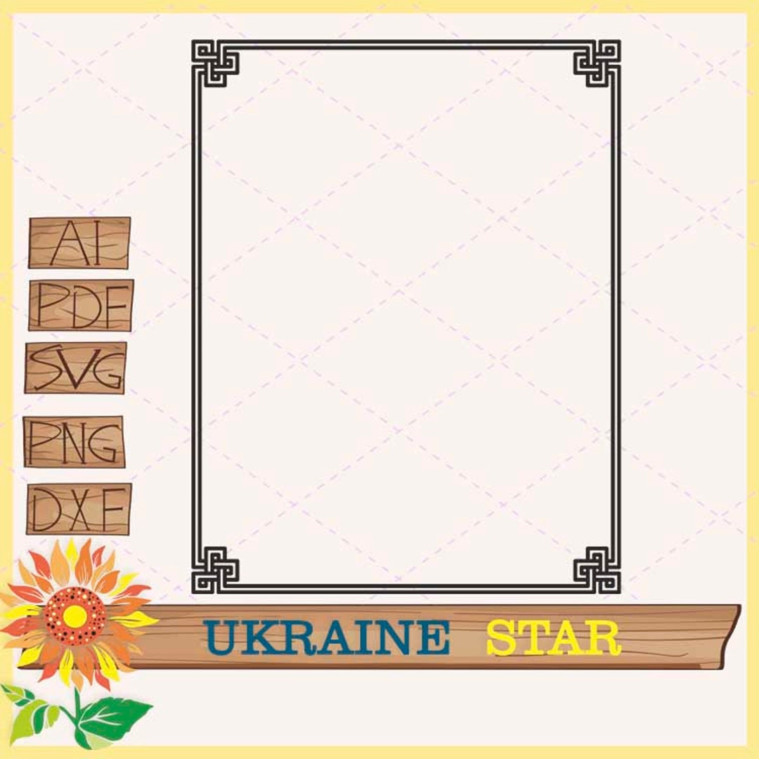 Border Clipart Svg Vector Png - Etsy