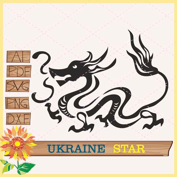 Chinese Dragon svg clipart magical fantasy vector mystical