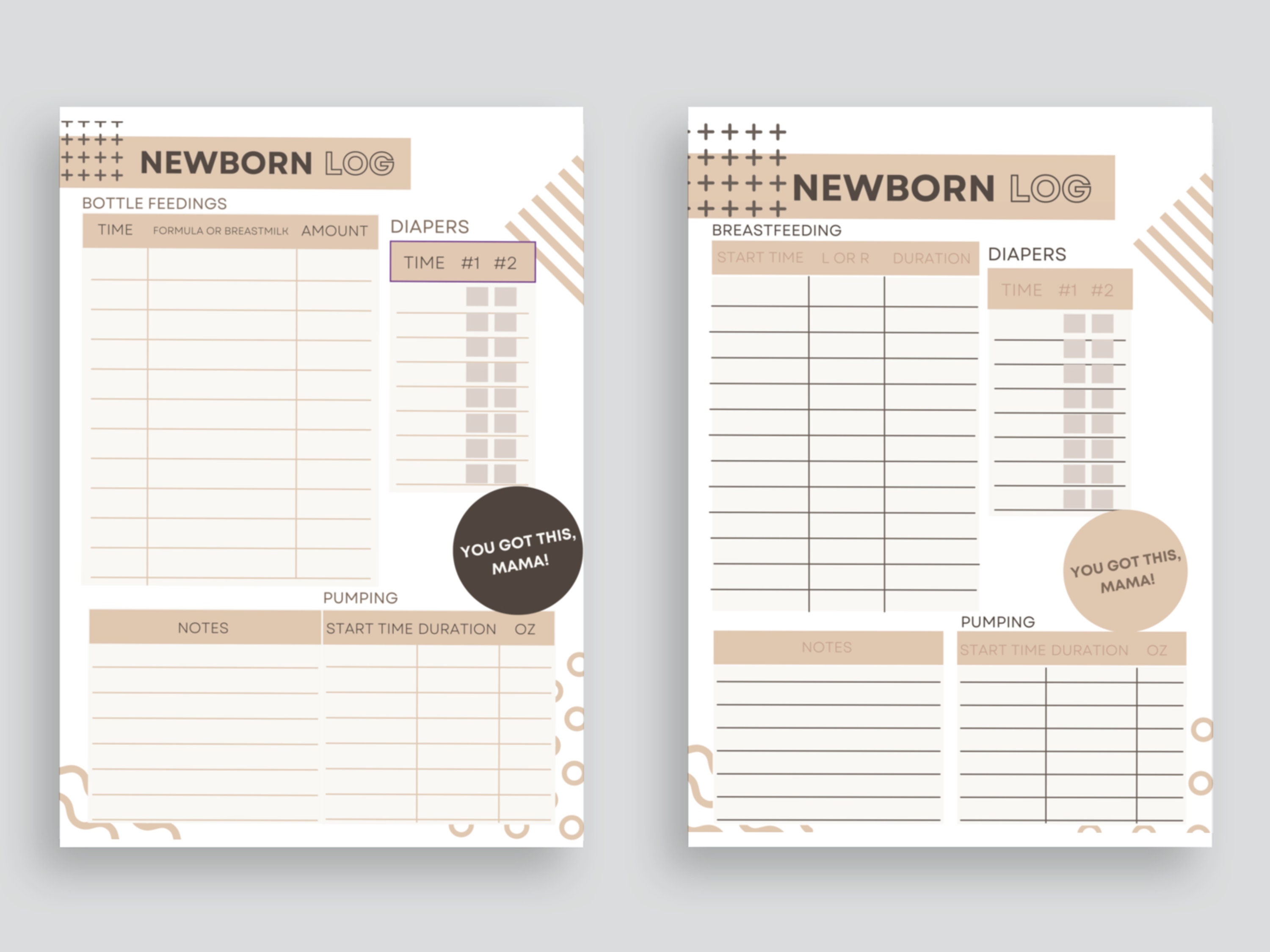 Baby Feeding Schedule Chart And Infant Diaper Tracker Dry Erase Posters