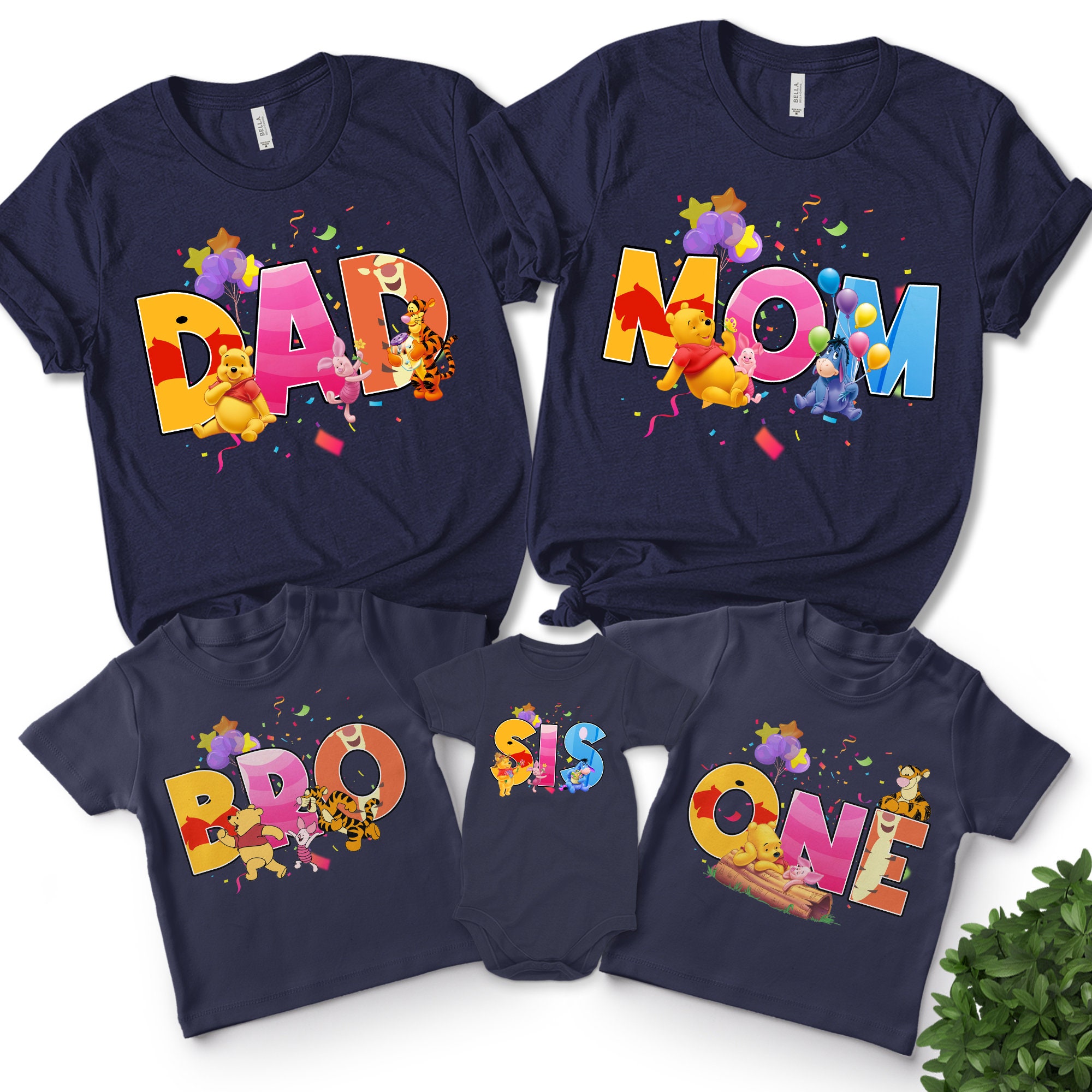 winnie the pooh mom and dad shirts