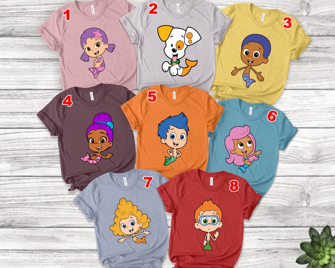 Bubble Guppies Family Shirt Bubble Guppies Characters Bubble - Etsy