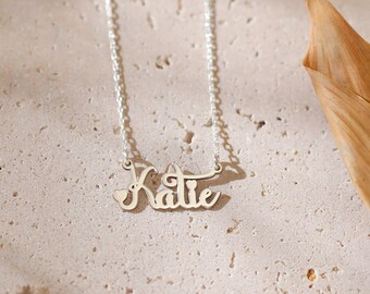 Personalized Name Jewelry - Minimalist Name Jewelry - Silver Name Necklace - Modern Jewelry - Personalized Gifts - Perfect Gift For Woman
