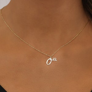 Personalisierter Anfangsbuchstabe Halskette Benutzerdefinierter Namen Schmuck Minimalistischer Buchstabe Anhänger Buchstabe Charm Halskette personalisierter Schmuck Bild 1