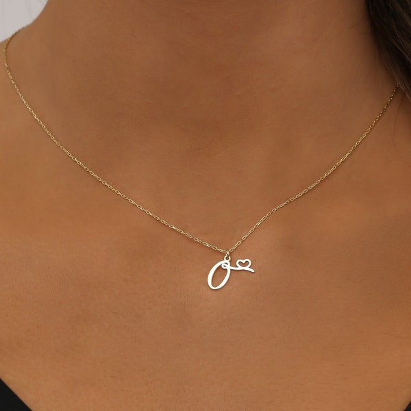 Collar de letra inicial personalizado - Joyería de nombre personalizado - Colgante de letra minimalista - Collar de encanto de letra - Joyería personalizada