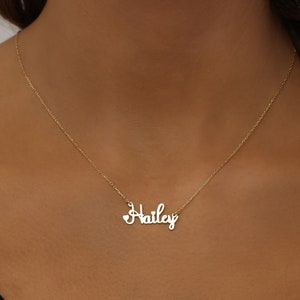 Gioielli con nome personalizzati Gioielli con nome minimalista Collana con nome in argento Gioielli moderni Regali personalizzati Regalo perfetto per donna immagine 3