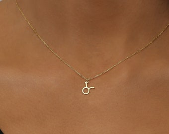 Pendentif zodiaque - Collier horoscope personnalisé - Pendentif zodiaque doré - Cadeau de petite amie personnalisé délicat pour elle - Cadeau pour maman