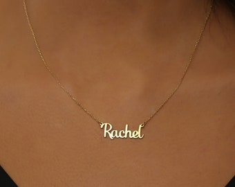 925K Sterling zilveren naam ketting-gepersonaliseerde naam sieraden-aangepaste naamplaatje ketting-kleine naam ketting-gepersonaliseerde cadeaus voor moeders