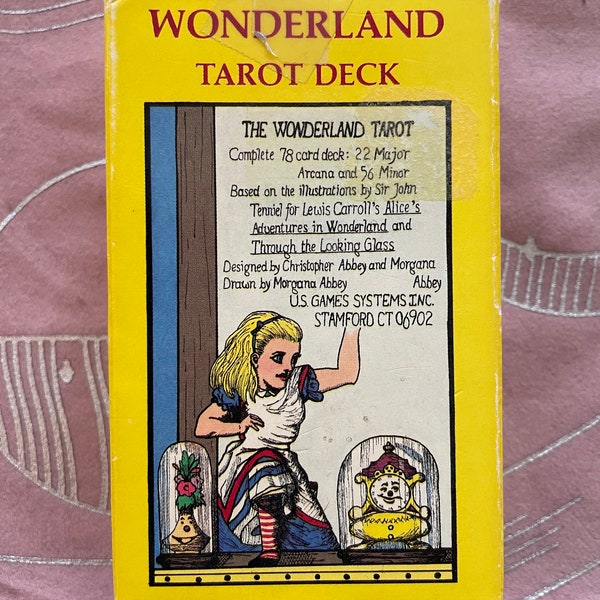 Wonderland Tarot Deck by Christopher John Abbey OOP 1989 original from US Games