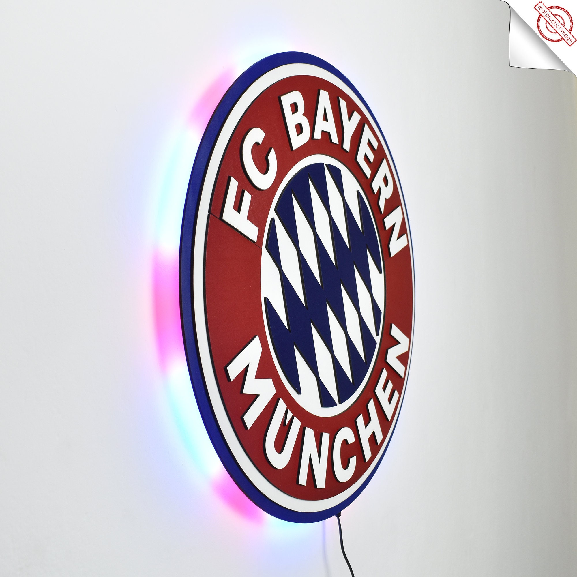 Team Wall Art FC Etsy FC FC Logo. Light - Wall 3D. München.bayern Bayern Decor.led Munich. Bayern Bayern Munich for Munich