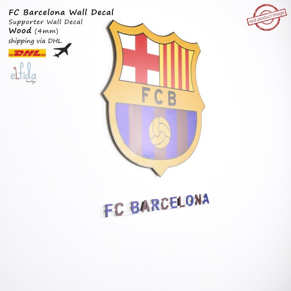 Fc Barcelona Team Logo. Wall Art FC Barcelona. for Wall FC Etsy