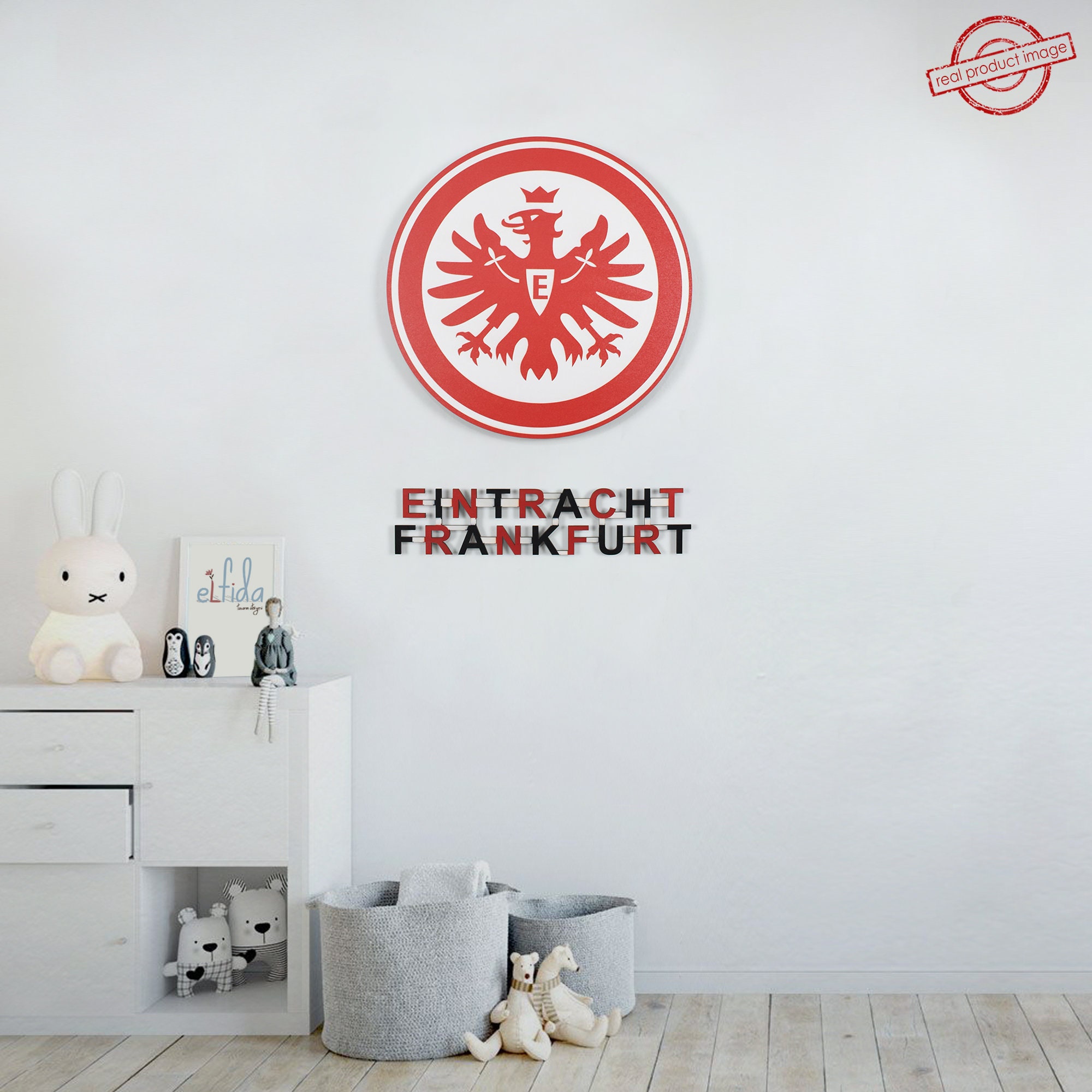 Eintracht Frankfurt Team Logo. Wall Art Eintracht Frankfurt. for Wall  Frankfurt. Eintracht Frankfurt Decor.wooden Frankfurt Logo Sticker. - Etsy  Hong Kong