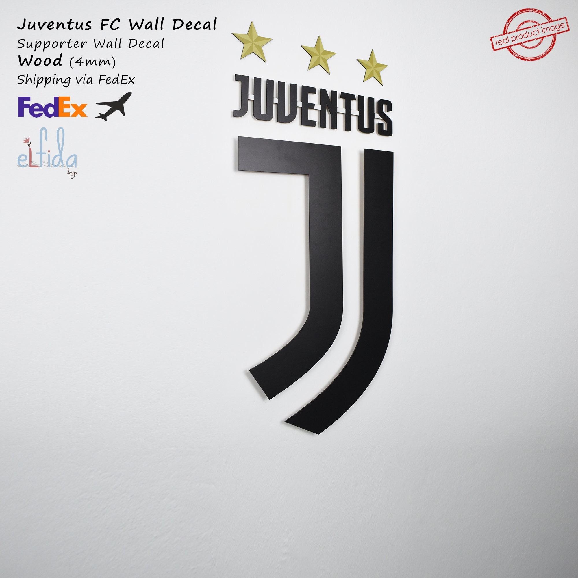 Juventus FC Team Logo. Wall Art Juventus FC. for Wall Juventus 