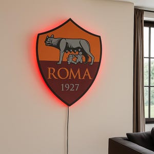 Oświetlenie LED AS Roma: 3D drewniana sztuka ścienna