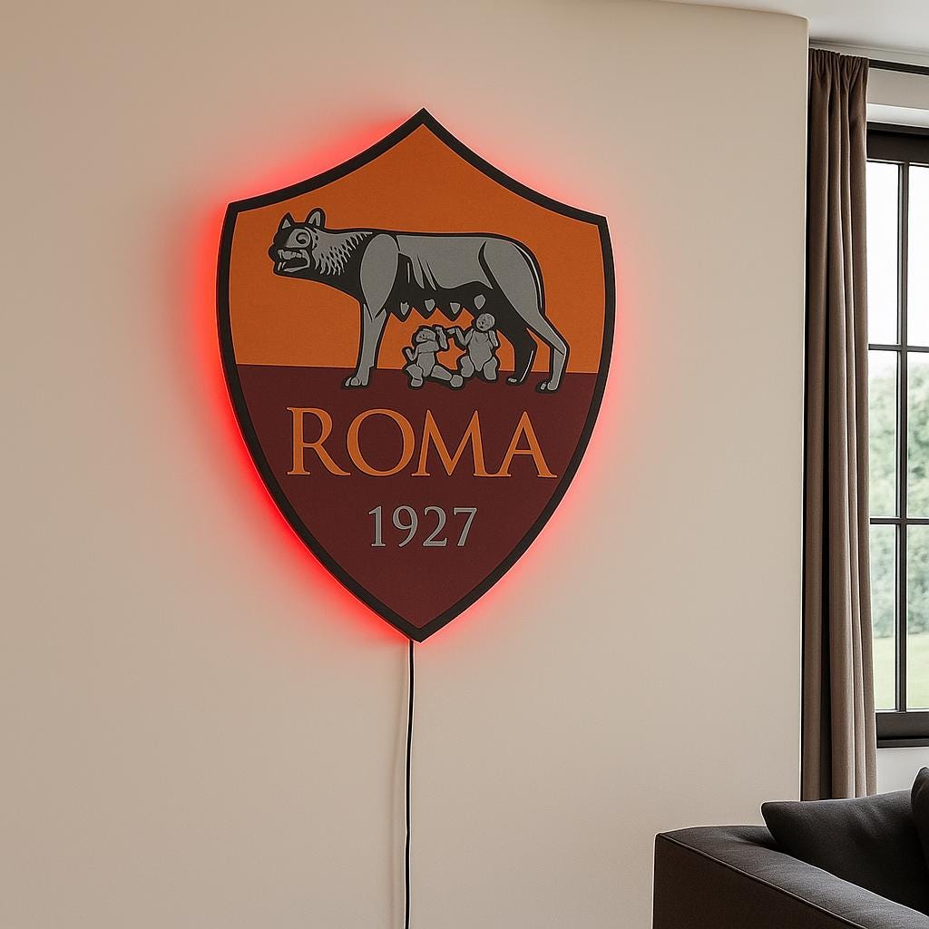 VINTAGE FANION WIMPEL PENNANT - AS ROMA
