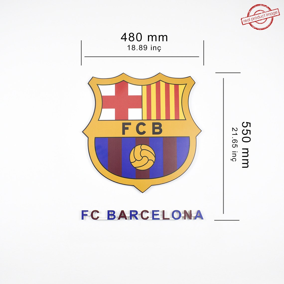 Fc Barcelona Team Logo. Wall Art FC Barcelona. for Wall FC Etsy