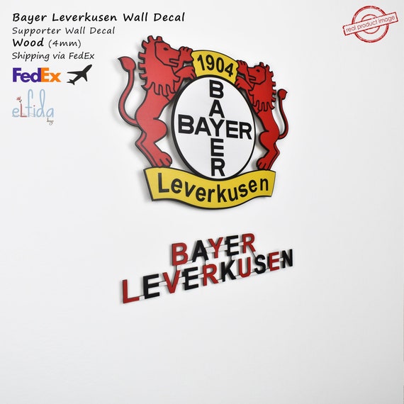Leverkusen.for Etsy Leverkusen Bayer Ireland Wall Wall - Logo. Team Art Bayer