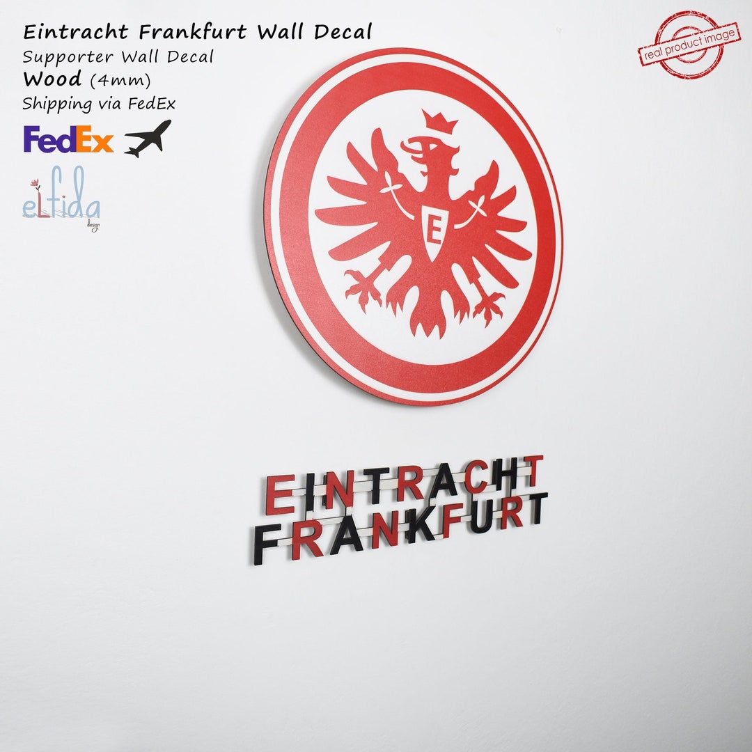 Sticker. Logo. Art Frankfurt. Denmark Wall Frankfurt Frankfurt Frankfurt. Frankfurt for - Team Etsy Eintracht Eintracht Eintracht Wall Logo Decor.wooden