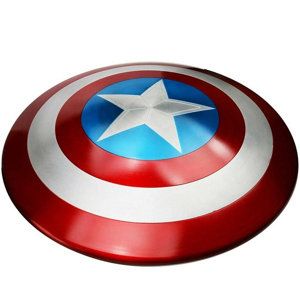 Marvels Avengers Legend Captain America Shield ,Metal Prop Replica ,Halloween Medieval Armor Cosplay,Iconic Red, White, Blue Styling