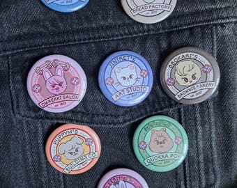 Handmade Stray Kids Skzoo inspired Button Badges