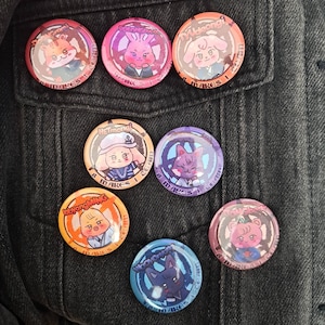 ATEEZ Aniteez inspired button badges