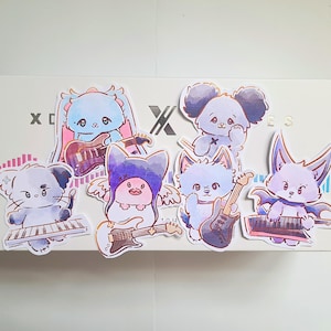 Xdinary Heroes: Xdinary Monsters Inspired Stickers