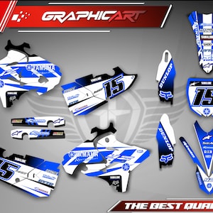 Graphic Kit Yamaha YZ 125 250 (2015) Yamaha YZ125/250- Yamaha YZF 125- YZF 250 Graphic kit - Stickers - Decals Kit