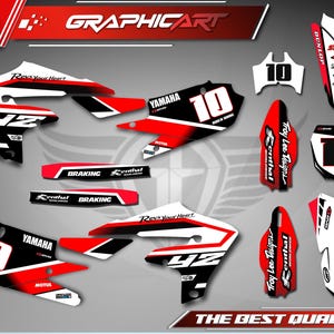Graphics Kit for YAMAHA YZ250F 2019-2023 - YZ450F 2018-2022 - Customization- Decals- Stickers- Motorcycle - YZ250F - YZ450F - Yamaha