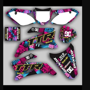 Yamaha TTR 230 Graphics Kit Decals Stickers | Custom Dirt Bike Wrap | Fits 2005-2025 Off-Road Trail Enduro MX