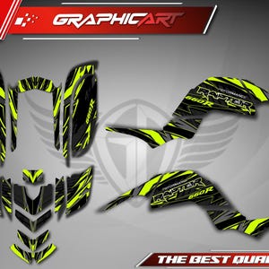 Graphics Kit for RAPTOR 660 01-05 - Customize - Personalitation - Decals - Motorcycle - Stickers - Yamaha - Graphic