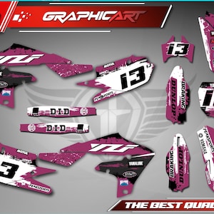 Graphics Kit for YAMAHA YZ250F 2019-2023 - YZ450F 2018-2022 - Customization- Decals- Stickers- Motorcycle - YZ250F - YZ450F - Yamaha