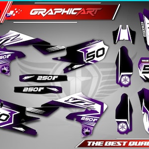 Graphics Kit for YAMAHA YZ250F 2019-2023 - YZ450F 2018-2022 - Customization- Decals- Stickers- Motorcycle - YZ250F - YZ450F - Yamaha