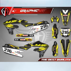 Graphics Kit for YAMAHA YZ250F 2019-2023 - YZ450F 2018-2022 - Customization- Decals- Stickers- Motorcycle - YZ250F - YZ450F - Yamaha