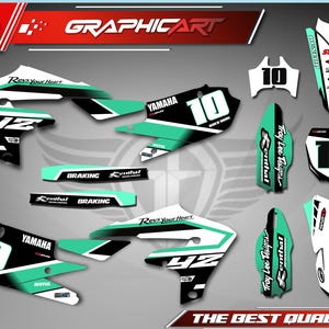 Graphics Kit for YAMAHA YZ250F 2019-2023 - YZ450F 2018-2022 - Customization- Decals- Stickers- Motorcycle - YZ250F - YZ450F - Yamaha