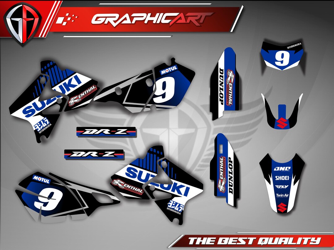 Graphics Decal Kit for Suzuki DRZ400SM (all Years) - Etsy