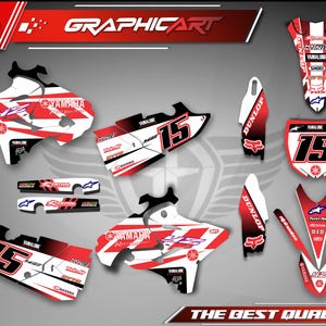 Graphic Kit Yamaha YZ 125 250 (2015) Yamaha YZ125/250- Yamaha YZF 125- YZF 250 Graphic kit - Stickers - Decals Kit