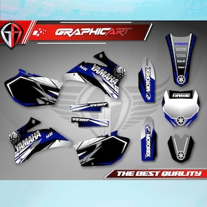 Graphic Kit Yamaha YZF 250F/450F (2003-2009) Yamaha YZ250F - Yamaha YZF 450F - YZF 250F Graphic kit - YZ250F Stickers - YZF250/450F