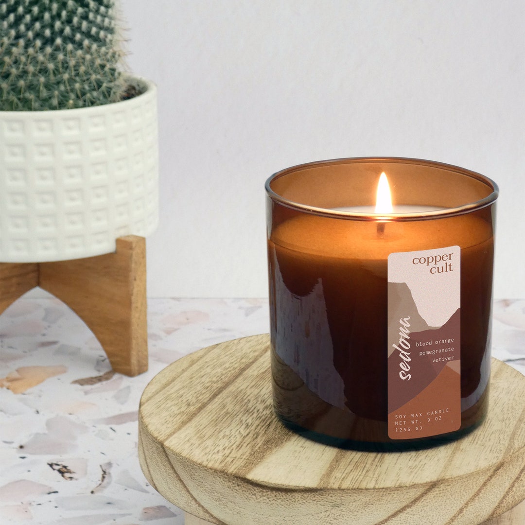 Sedona, Arizona Candle Blood Orange, Pomegranate, Vetiver Handmade