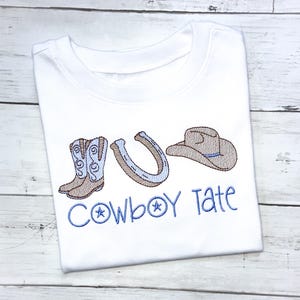 Boys Cowboy Shirt, Cowboy Shirt for Kids, Embroidered Cowboy Boy Shirt, Cowboy Boy Shirt, Cowboy Toddler Shirt, Cowboy Toddler Boy Shirt