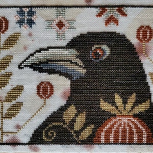 Byron Blackbird - PAPER cross stitch pattern by The Artsy Housewife