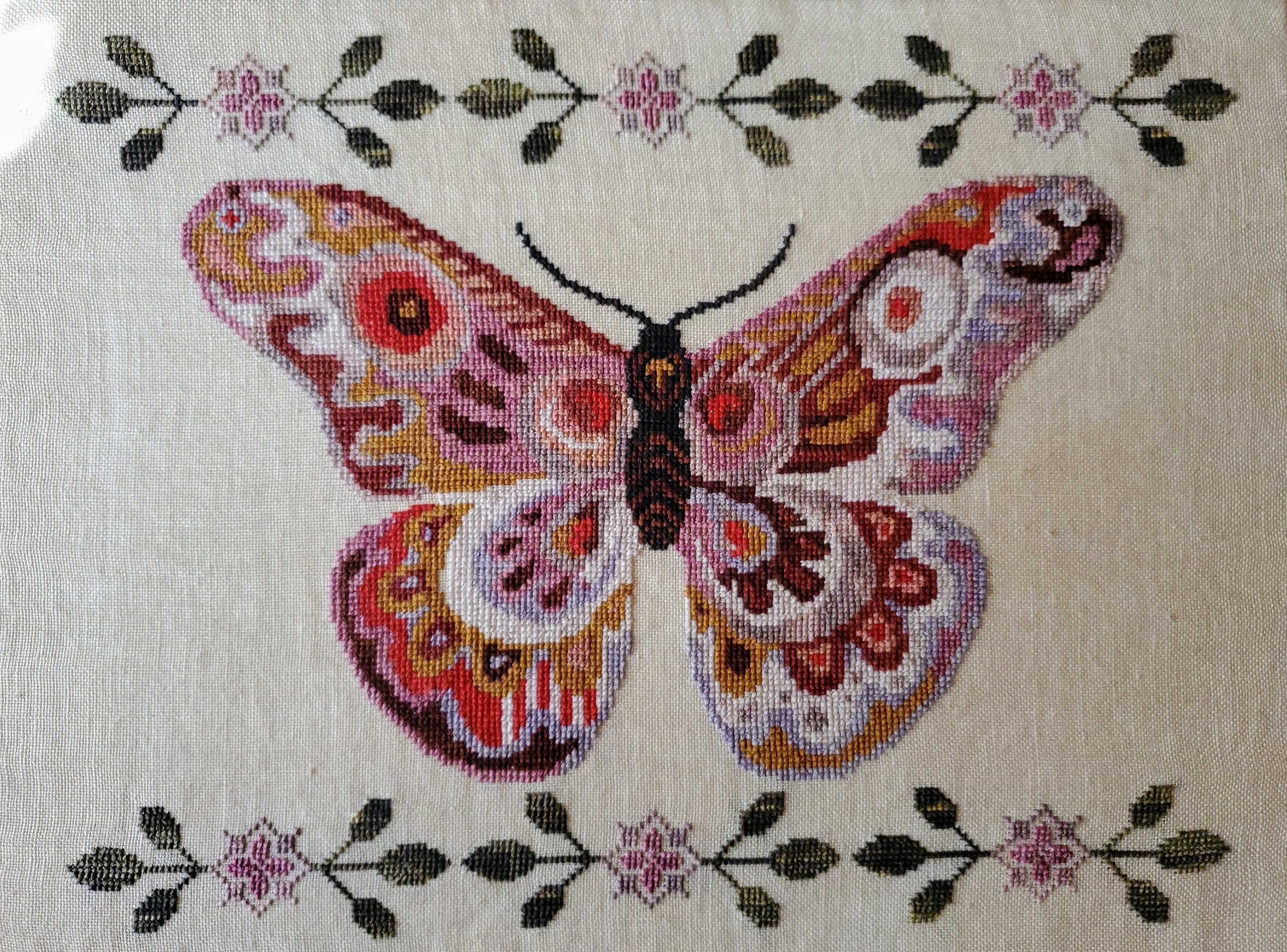 A Study in Pink PDF Cross Stitch Pattern by the Artsy Etsy