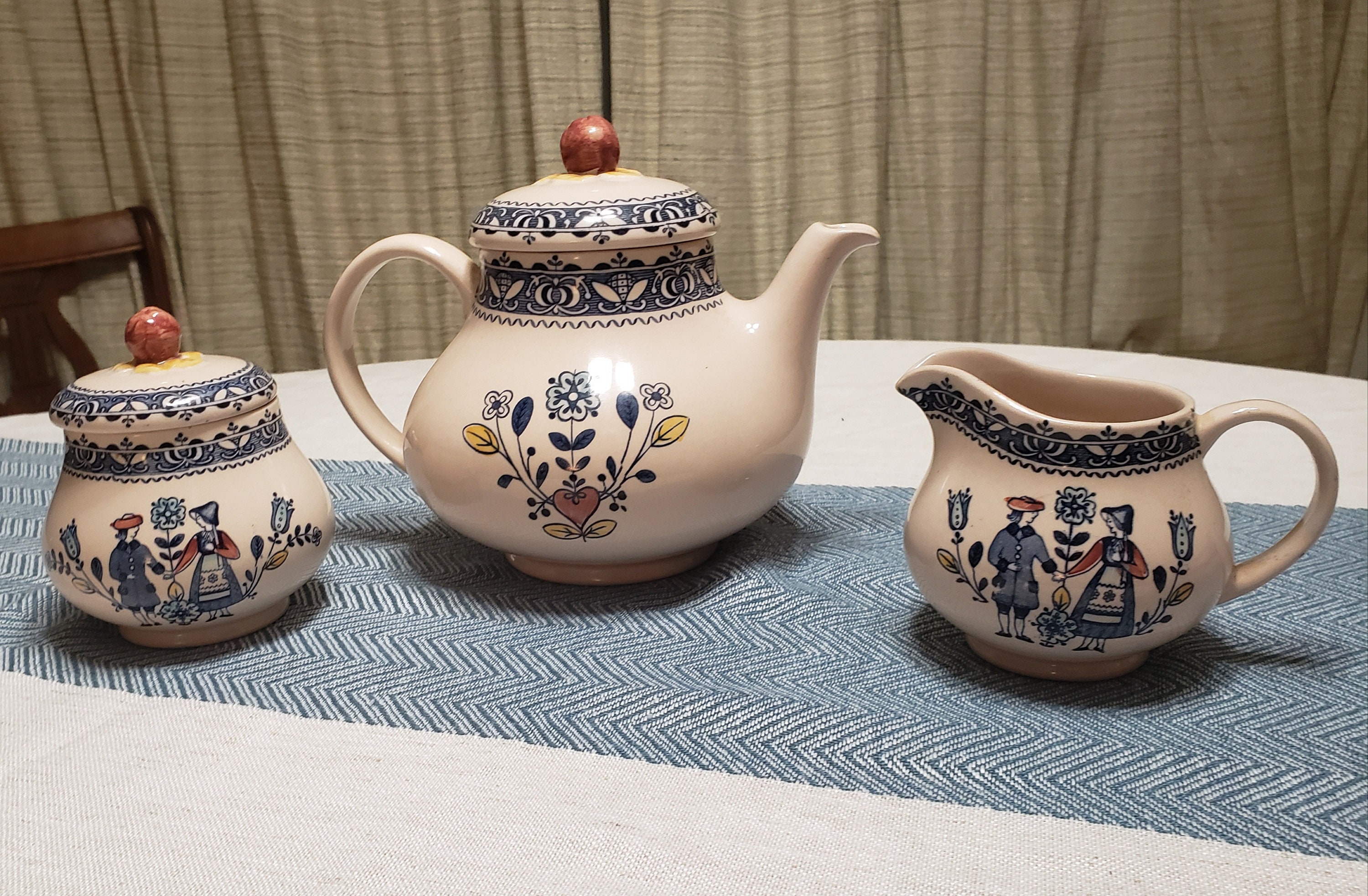 Johnson Brothers Hearts and Flowers Tea Set Etsy