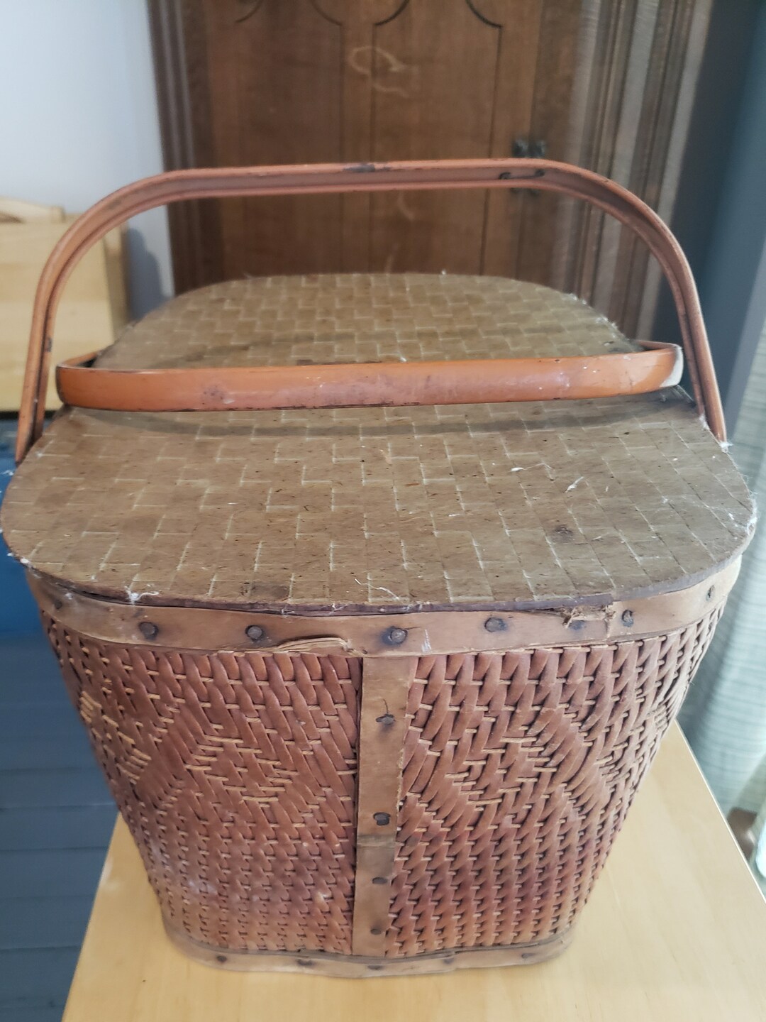 Vintage Redman Picnic Basket Etsy